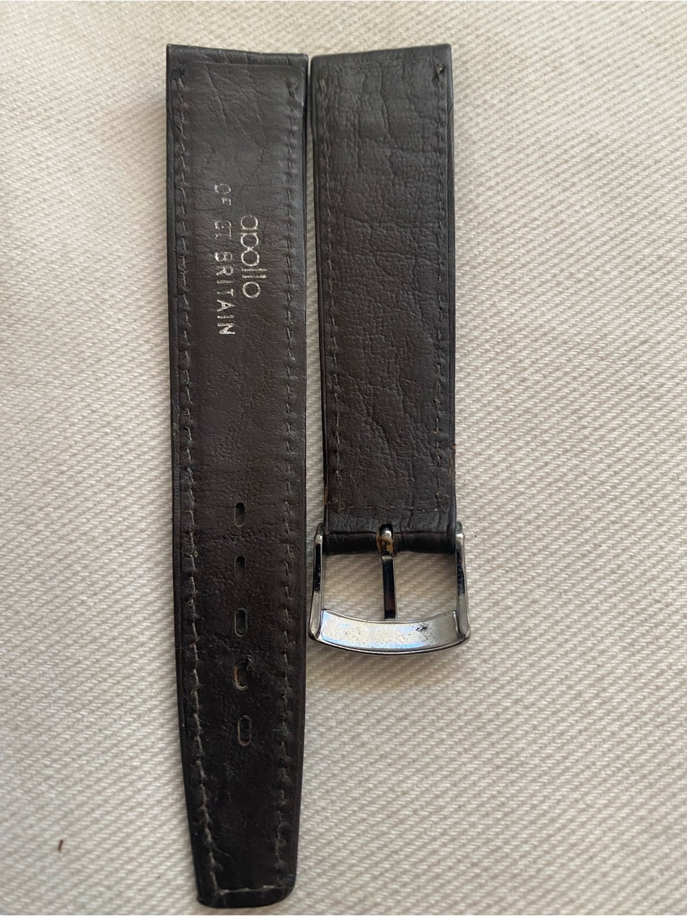 Apollo Brown Leather Watch Strap - Men